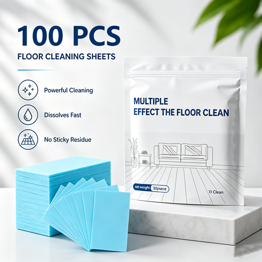 100Pcs Floor Cleaning Tablets Multi-Surface Antibacterial Cleaner