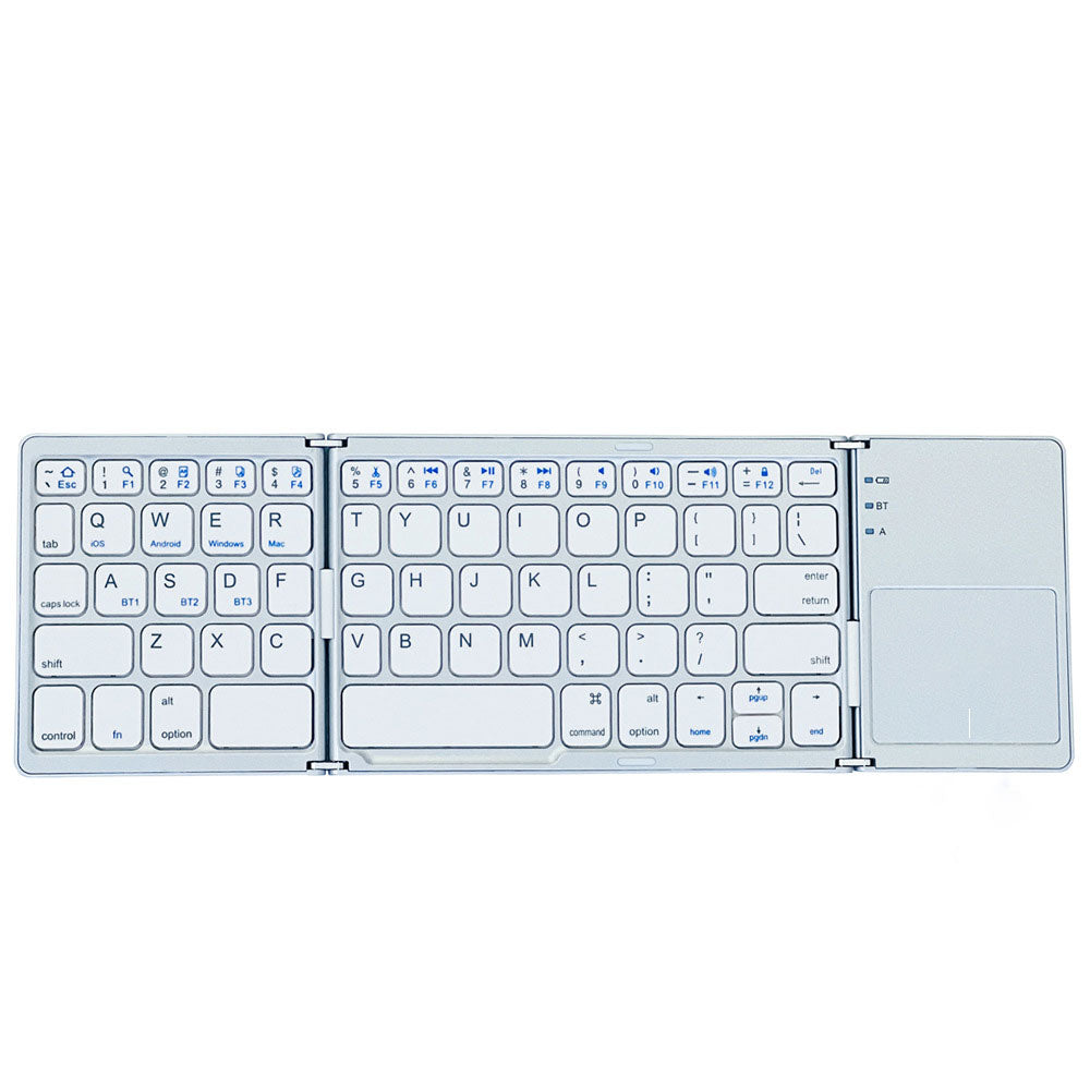 Foldable Bluetooth Keyboard with Touchpad, Ultra Slim Compact