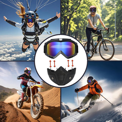 Detachable Full Face Goggle Mask