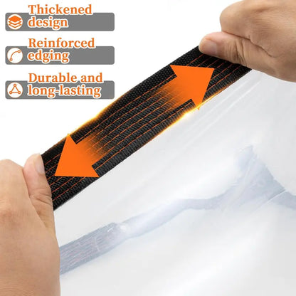 Clear Waterproof Cover Tarp 6.5 x 6.5ft Plastic Tarps Heavy Duty