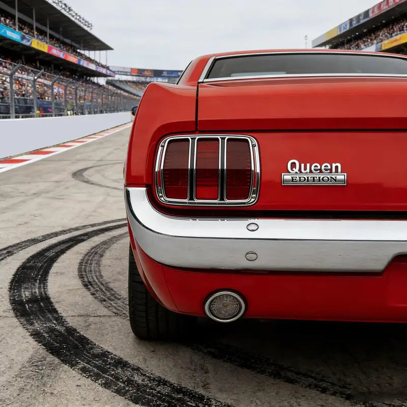 3D Metal Queen Edition Car Emblem Sticker
