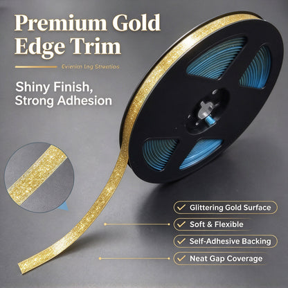 2Pcs 6M Self-Adhesive Caulk Strip, Waterproof & Mildewproof Sealing Tape for Kitchen Sink, Decorative Edge Trim Seam Sticker