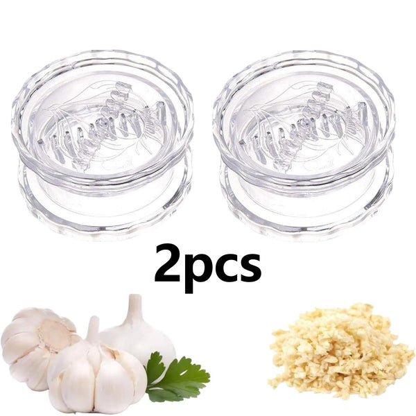 2PCS Manual Garlic Twister & Masher, Multi-Functional Mincer & Grinder