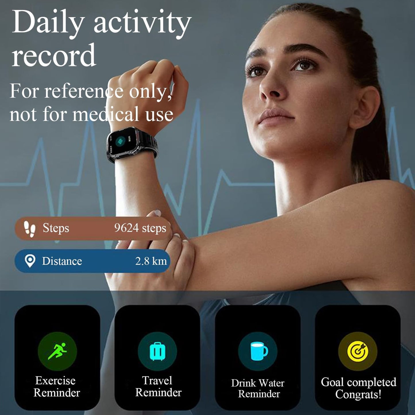 Smartwatch H11 2.01" HD Touch Screen Smartwatch with Bluetooth Calling