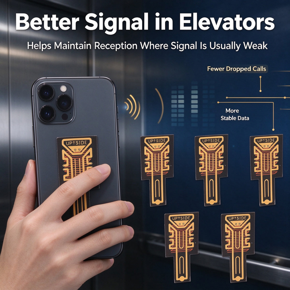 6Pcs Signal Amplifier Portable Mobile Phone Signal Enhancement Sticker Booster for iPhone Samsung Huawei Universal