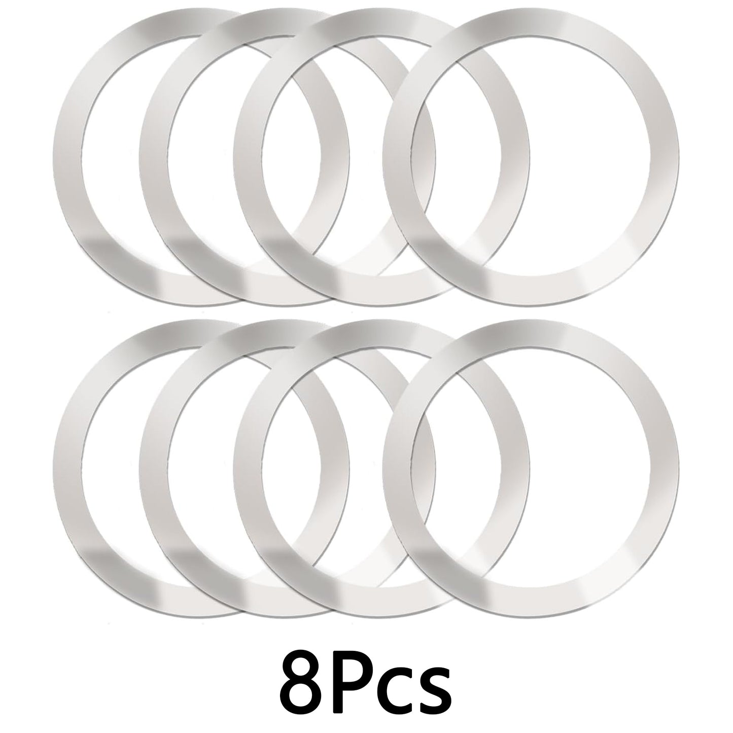 8 PCS Universal Metal Rings Sticker Compatible for Magsafe Magnetic Wireless Charger