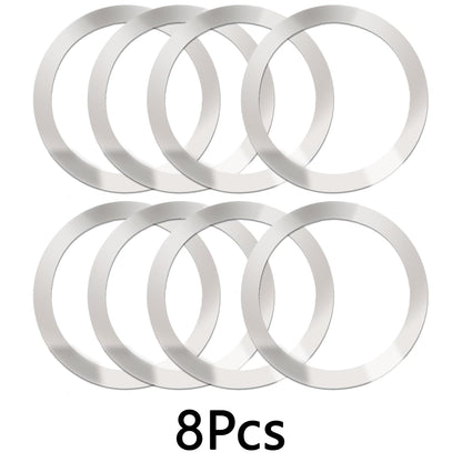 8 PCS Universal Metal Rings Sticker Compatible for Magsafe Magnetic Wireless Charger