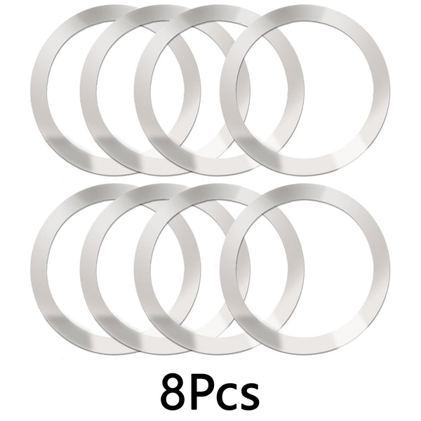 8 PCS Universal Metal Rings Sticker Compatible for Magsafe Magnetic Wireless Charger