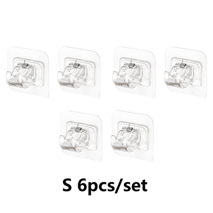 6-Pack No Drill Needed Curtain Rod Holders Brackets