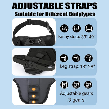Motorcycle Leg Bag, Thigh Bag for Riding, Drop Leg Pouch with Removable Straps, Waterproof