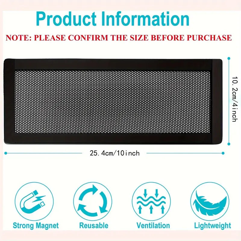 4Psc Magnetic Vent Cover, Mesh Grilles Dust Protection