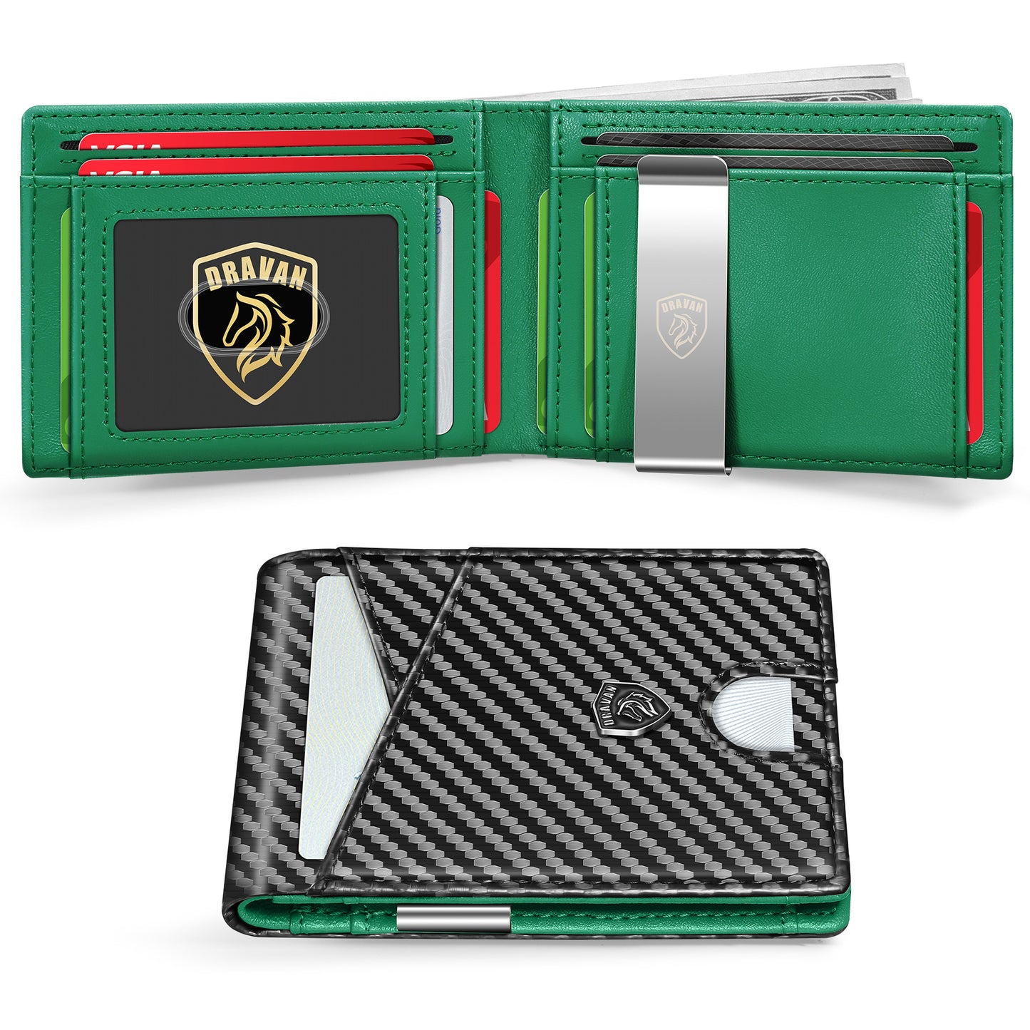 Father's Day Gifts, Men's Minimalist Carbon Fiber Card Holder