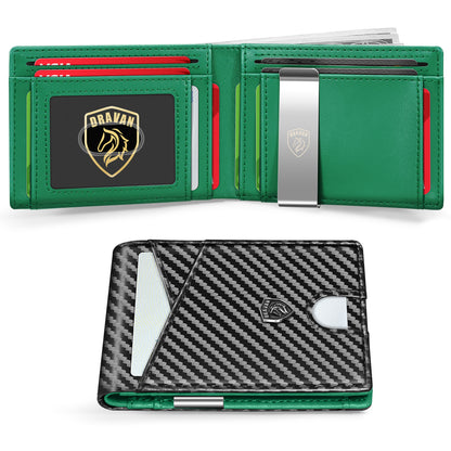 Father's Day Gifts, Men's Minimalist Carbon Fiber Card Holder