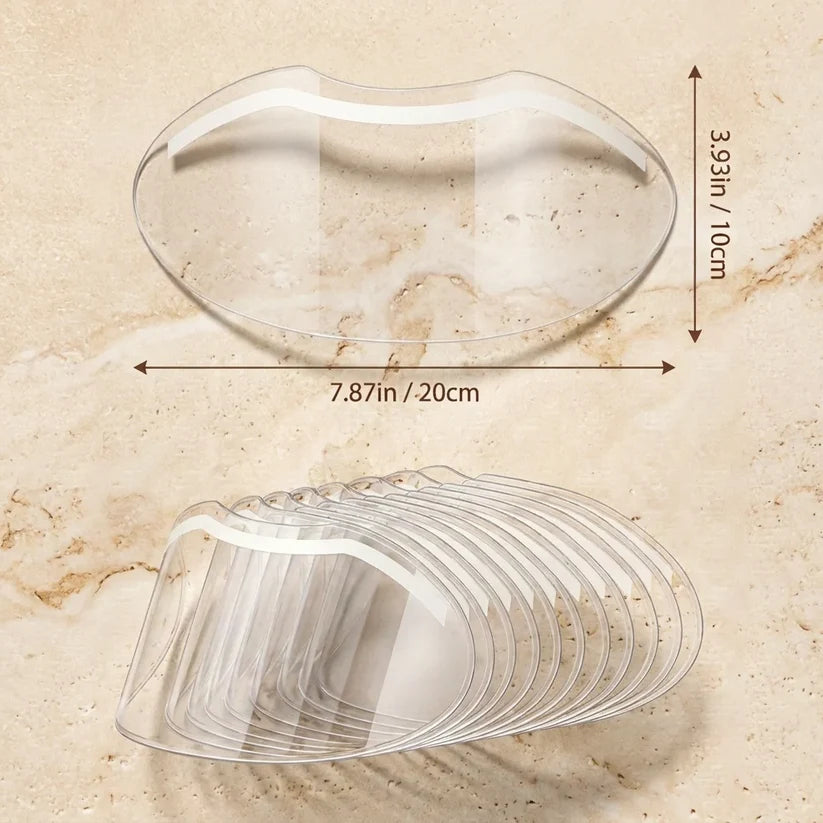 50 Pcs Microblading Shower Face Shields, Disposable Face Visor Masks