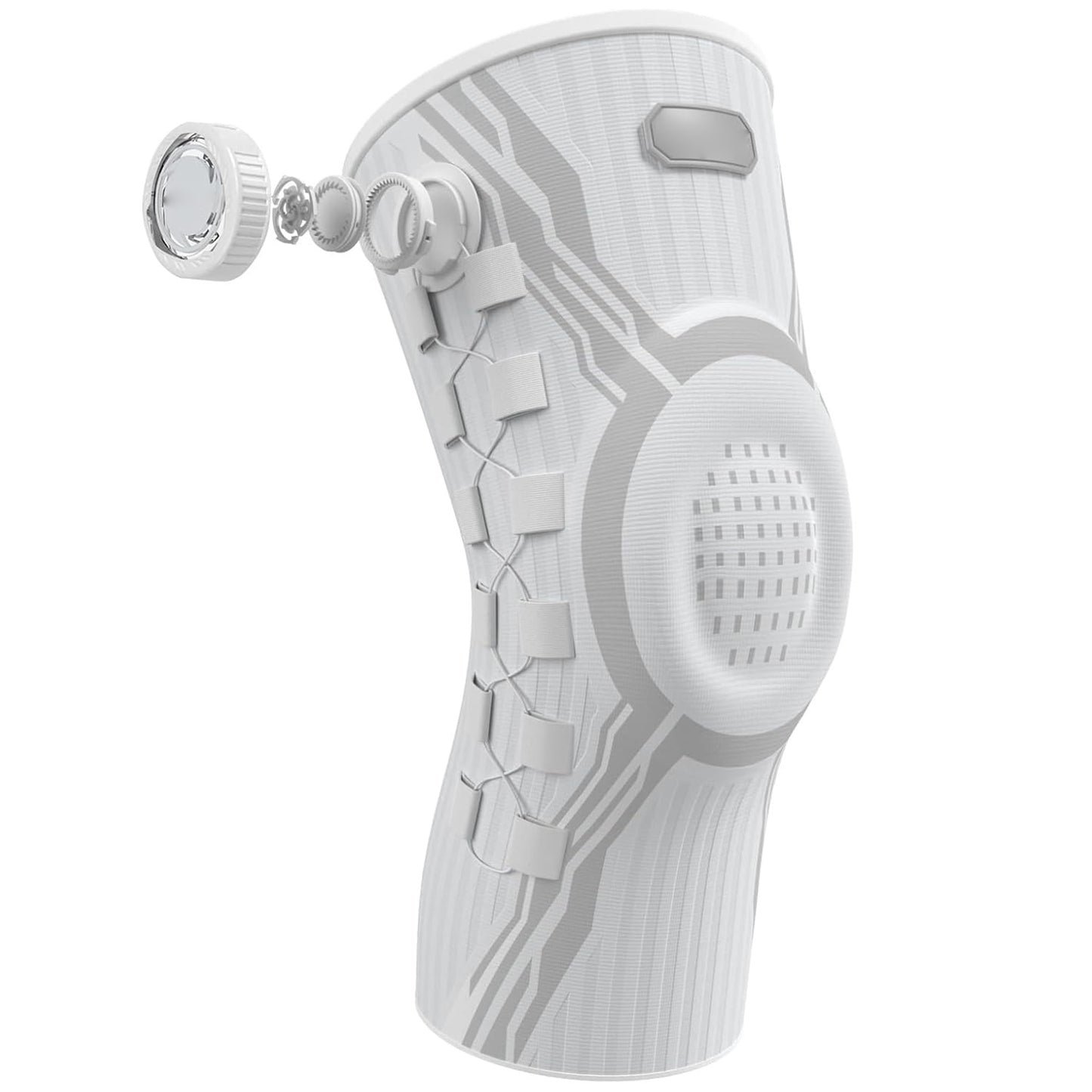 Knee Brace for Pain Relief & Support - Adjustable Compression Knob for Arthritis, Meniscus Tear