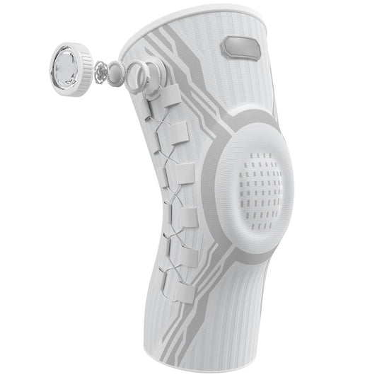 Knee Brace for Pain Relief & Support - Adjustable Compression Knob for Arthritis, Meniscus Tear