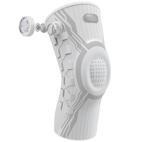 Knee Brace for Pain Relief & Support - Adjustable Compression Knob for Arthritis, Meniscus Tear