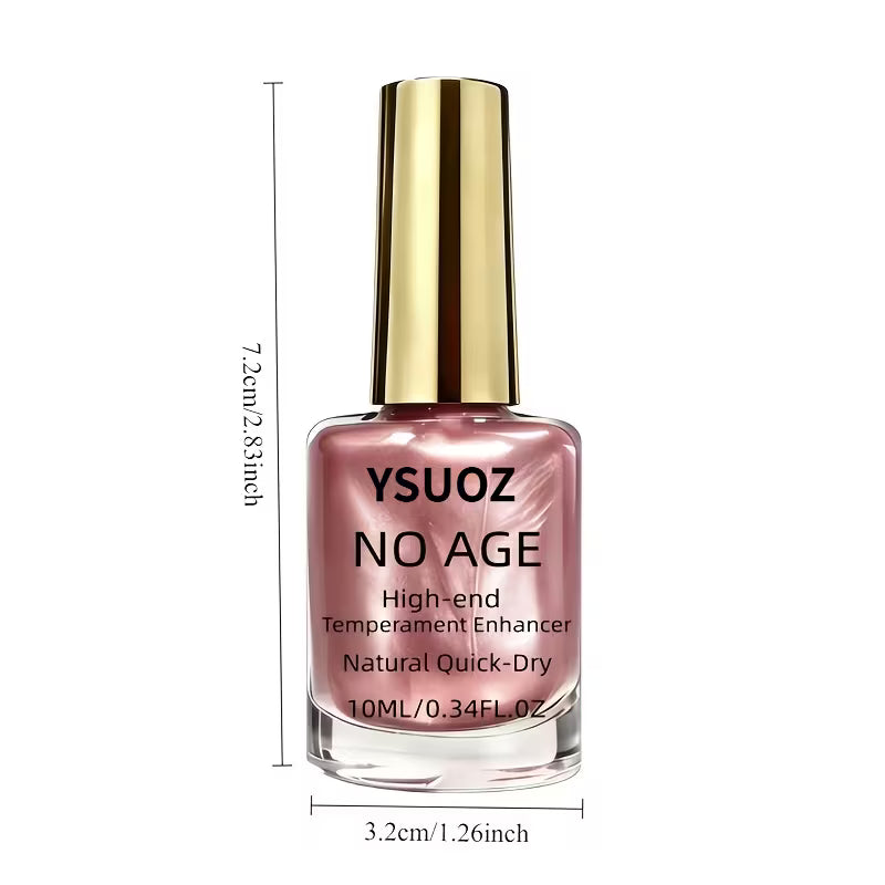 Rose Gold Metallic Mirror-finish Nail Polish—Quick-drying, Long-lasting, High-shine