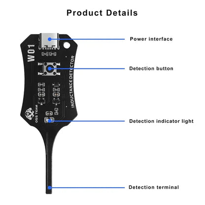 2Pcs Electronic Circuit Board Tester, Detectors Inductance Tester Motherboards Coils Testers