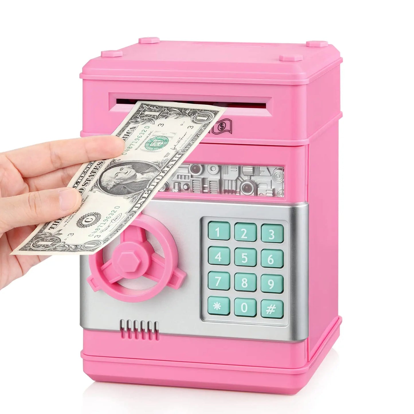 Piggy Bank for Kids Adults, Electronic ATM Coin Cash Bank