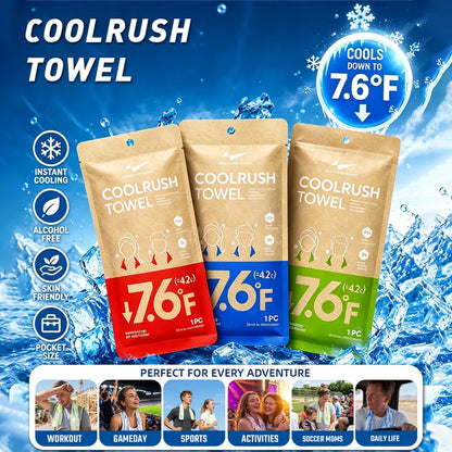 5PCS Cool Towel, Cooling Neck Wraps, Ice Towel, Instant & Long-Lasting Cooling