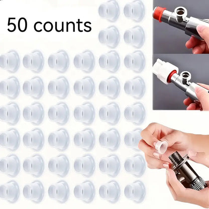 50-Piece Silicone Gasket Set for Faucets and Sanitary Equipment, Leak-Proof Rubber Seals