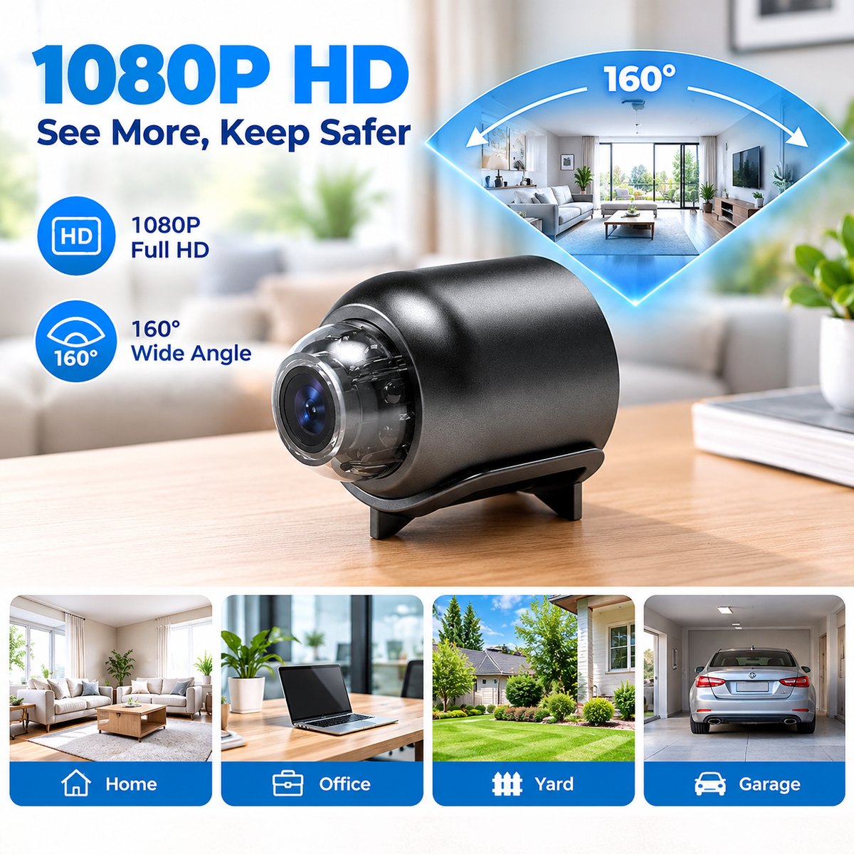 X5 Wireless Camera Hidden Cameras, Mini Nanny Cam Smart Home