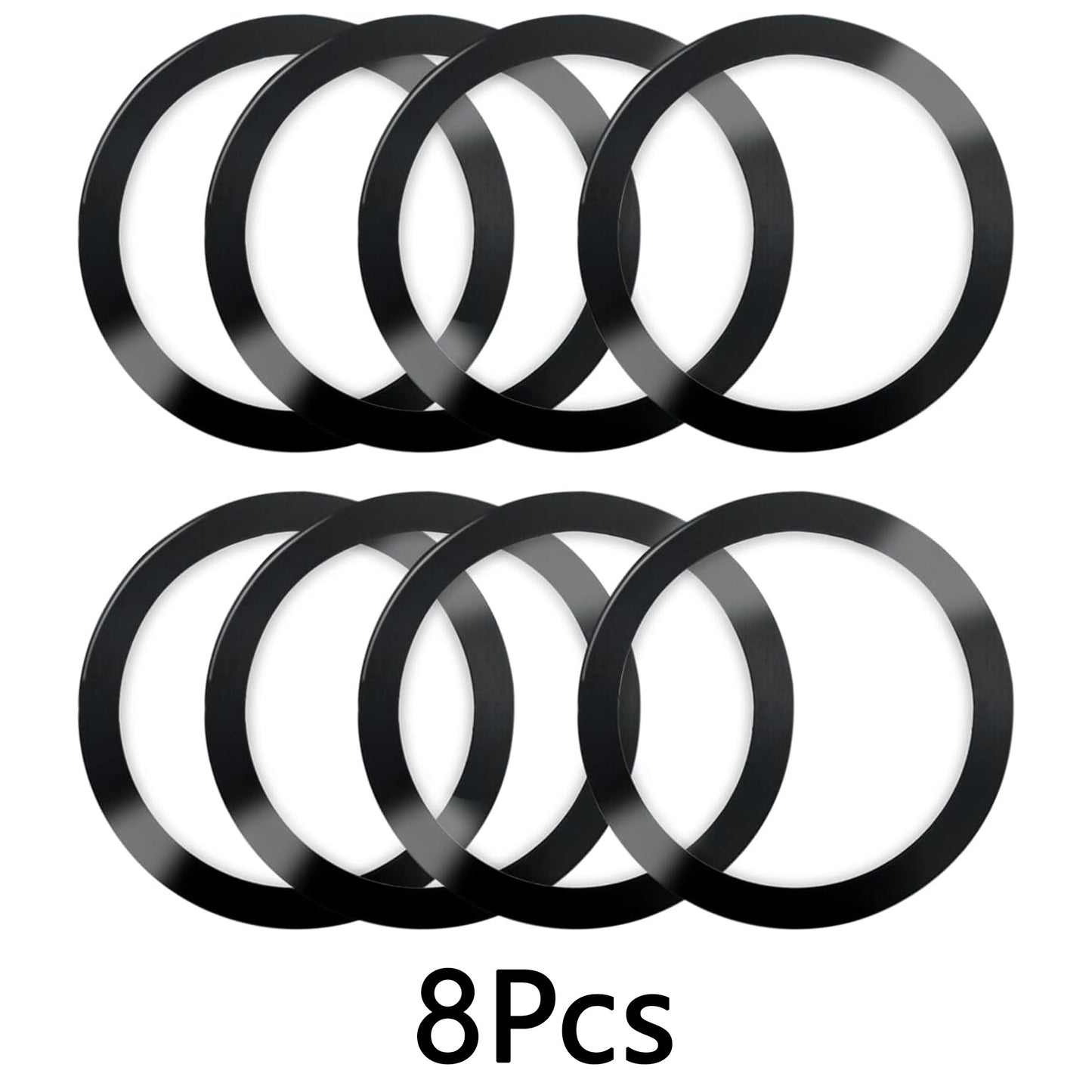 8 PCS Universal Metal Rings Sticker Compatible for Magsafe Magnetic Wireless Charger