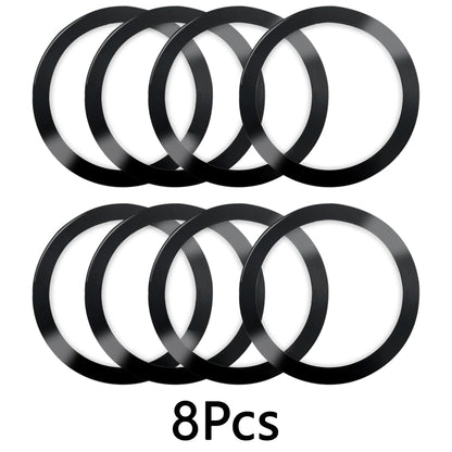8 PCS Universal Metal Rings Sticker Compatible for Magsafe Magnetic Wireless Charger