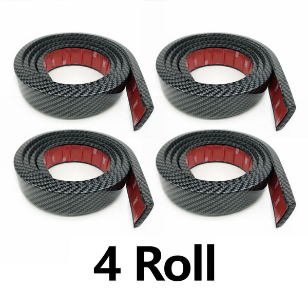 4 Roll Carbon Fiber Car Anti-Scratch Wheel-Arch Trim Strip