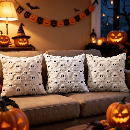 3Pcs Halloween Pillow Covers 18x18 inch Halloween Decor
