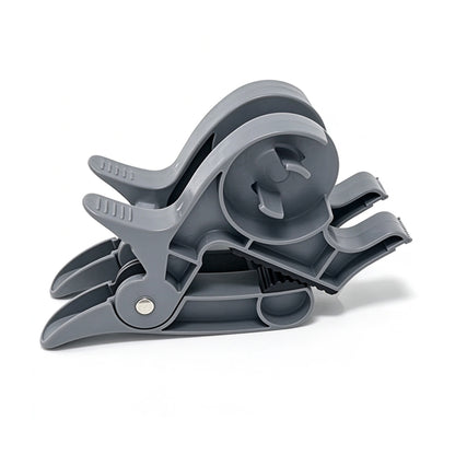 2-Piece Christmas Gift Wrapping Tape Dispenser and Paper Holder Clip Set