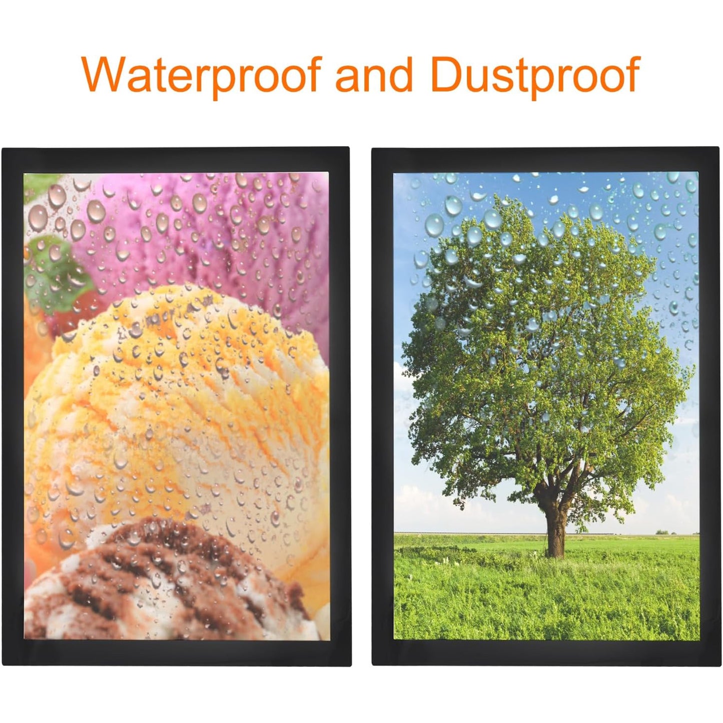 5Pcs Self Adhesive Magnetic Poster Frame Wall Sign Holder, 8.5"x11" Magnetic Picture Frame