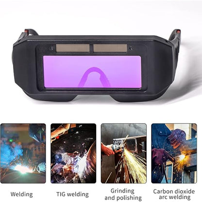 Solar Powered Auto Darkening Welding Glasses Welder Mask Helmet Eyes