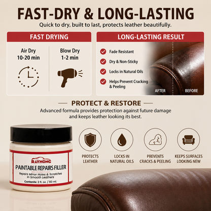 Leather Filling Paste For Sofa Shoes Car Interior Repairing Holes Scratches