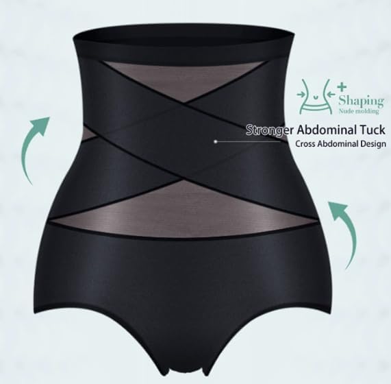 3Pcs Women's High-Waisted Tummy Control Shapewear Panties