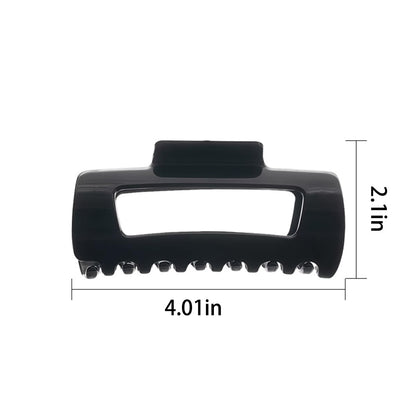 4Pcs Cloud Claw Clips for Women Rectangle Soft Silicone Hair Clip Soft Bump Proof Design