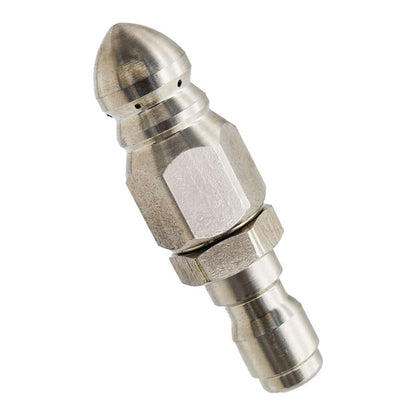2PCS Pressure Washer Sewer Jetter Nozzle Stainless Steel,1/4''Connector