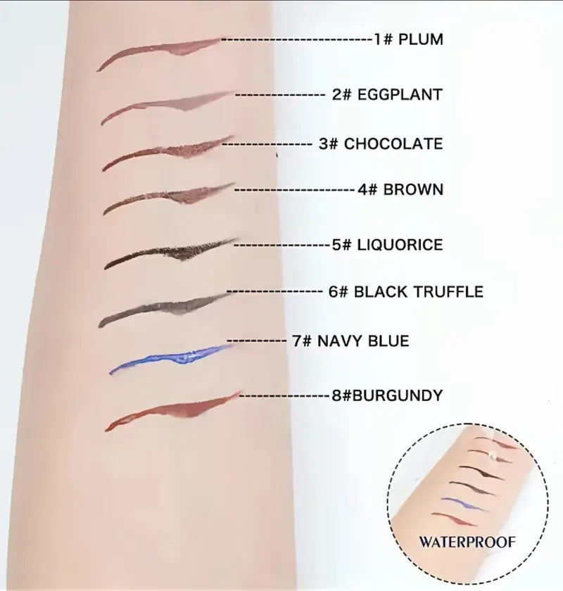 2Pcs Waterproof Gel Eyeliner Stick - Flawless, Ultra-Smooth Creamy Glide