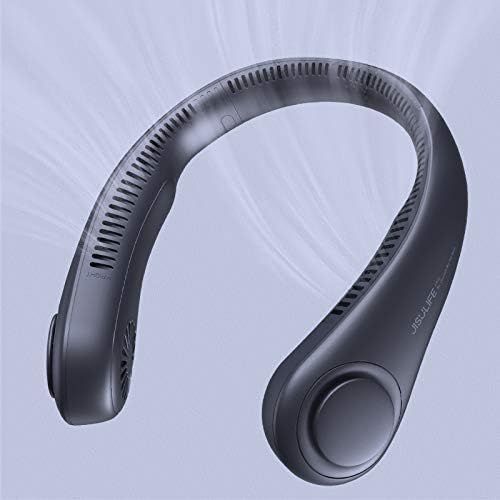 Portable Neck Fan Bladeless Fan, 6000mAh USB Rechargeable, 360° Airflow