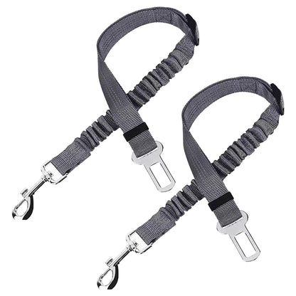 2Pcs 3 in 1 Pet Car Seatbelt Leash Removable Dog Seat Belt Harness for Car Adjustable Reflective Dog Seatbelt Tether