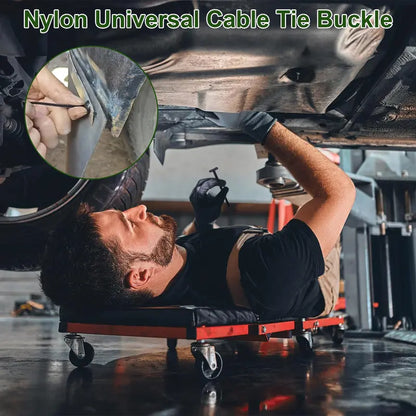 Nylon Cable Tie Buckle Kit PA66 Windproof Tensile Strength