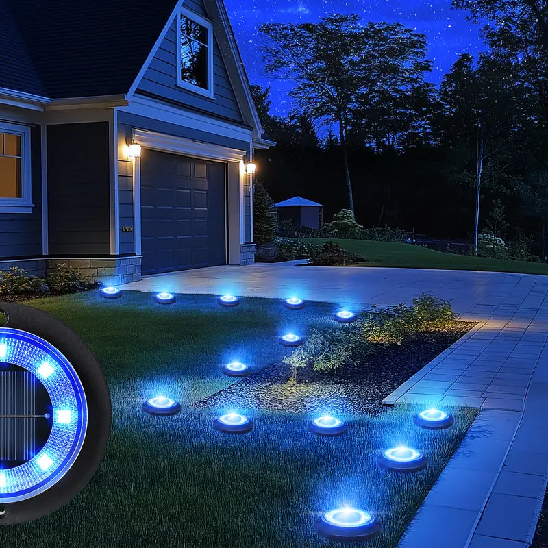 2PCS 2-in-1 Waterproof Solar Outdoor LED Lights - Solar Powered