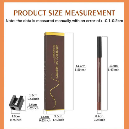 7 Pcs Waterproof Gel Eyeliner Pencil Set