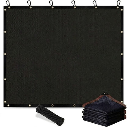 Large-Size UV-Resistant Sunshade Netting with Grommets, 80-90% Sun Blocking