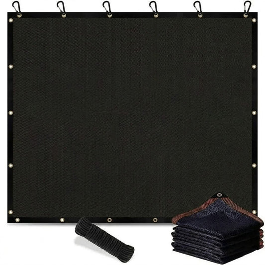 Large-Size UV-Resistant Sunshade Netting with Grommets, 80-90% Sun Blocking