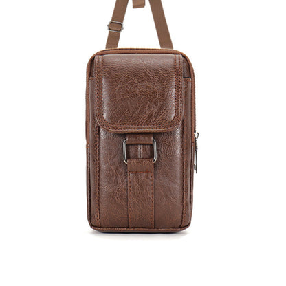 Small Crossbody Bags for Man, Mini Waist Packs Mobile Phone Wallet