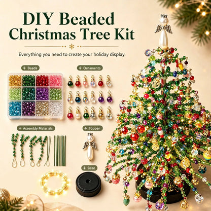 DIY Beaded Christmas Tree Kit – Create Your Own Sparkling Holiday Decoration
