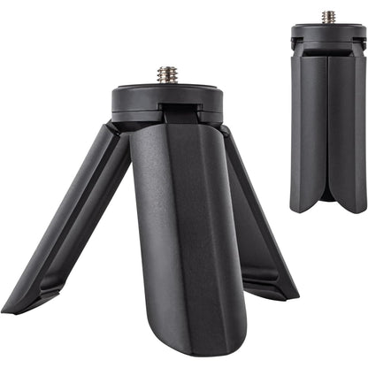 Compact Mini Tabletop Tripod/Hand Grip with 1/4" Screw and Folding Feet