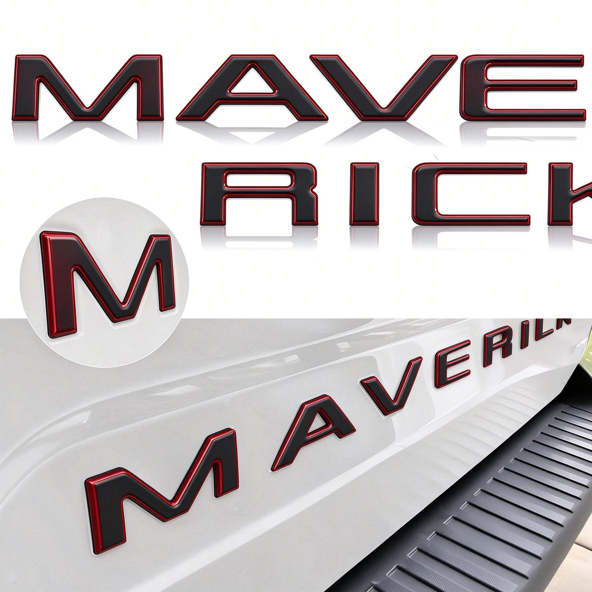Tailgate Letter Inserts - Compatible with 2022-2026 Ford Maverick
